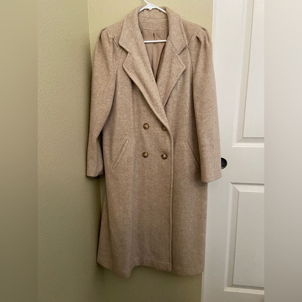 Vintage double breasted wool coat